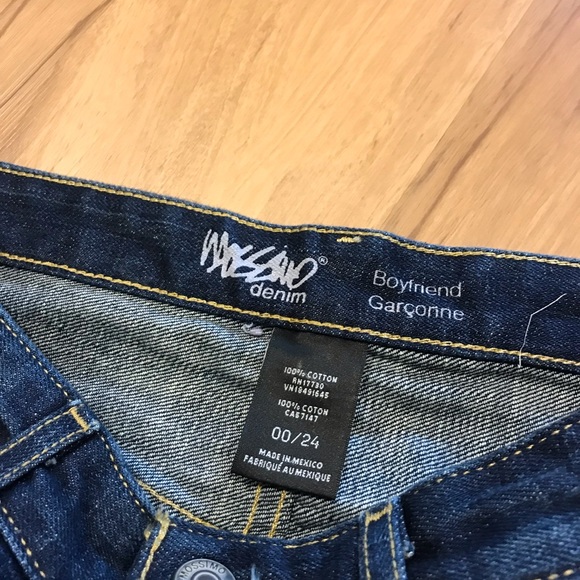 Mossimo Womens Distressed Boyfriend Jeans 00/24 - Picture 4 of 4